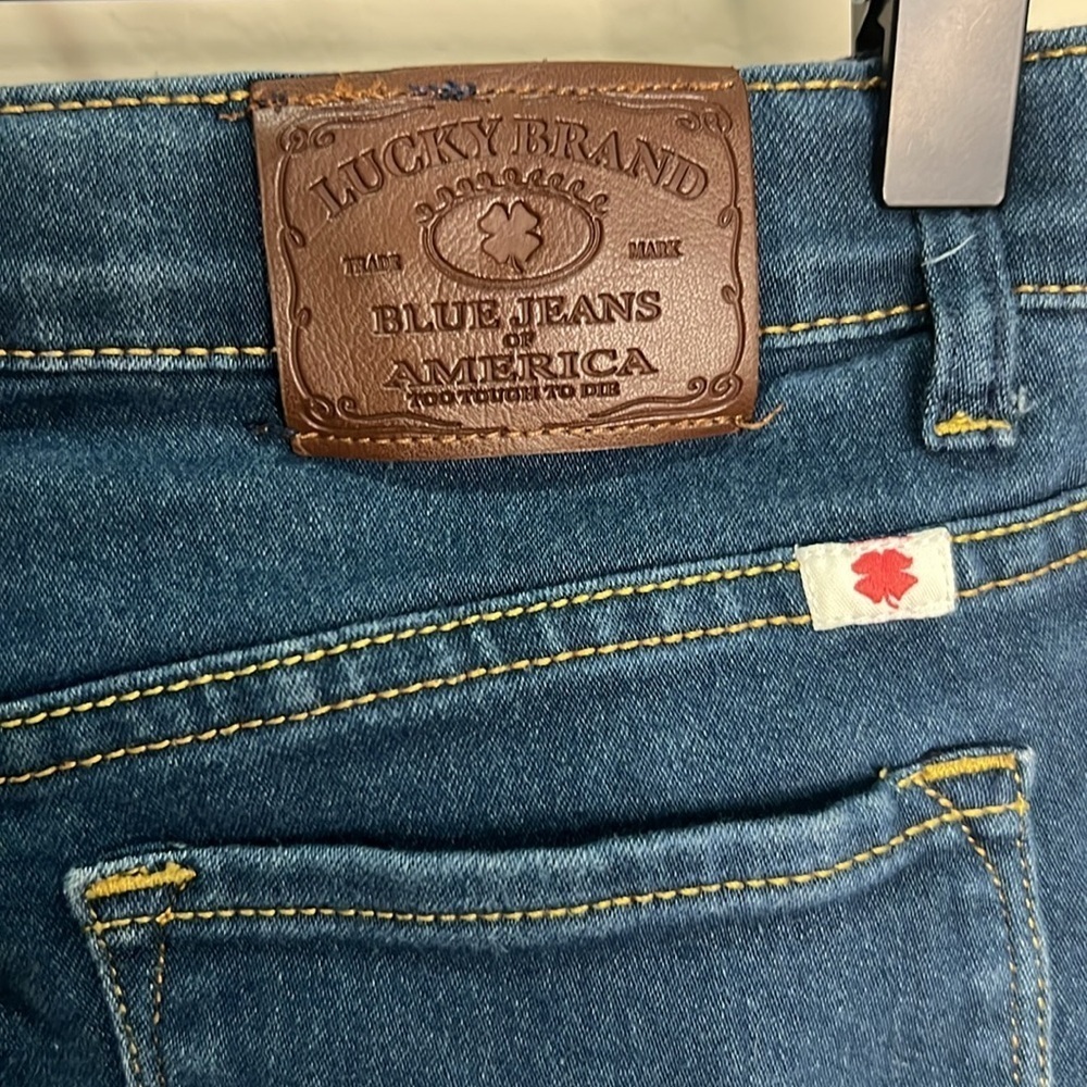 Lucky Brand Girls Jean Shorts Bermuda Vintage Long Zoe Jegging Adjustable Waist - Picture 6 of 12